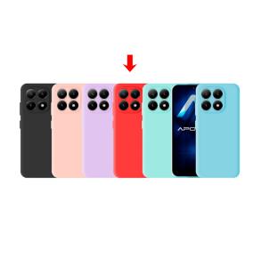 Funda de silicona suave para Xiaomi Mi 17 Rojo