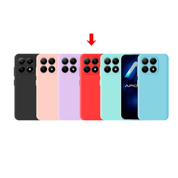 Funda de silicona suave para Xiaomi Mi 17 Rojo