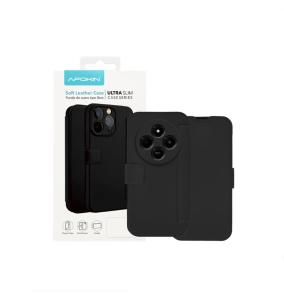 Funda de Tapa Silicona Suave Para Xiaomi Redmi 14C negro