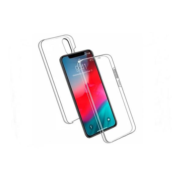 FUNDA DOBLE TPU PARA IPHONE X / XS TRANSPARENTE