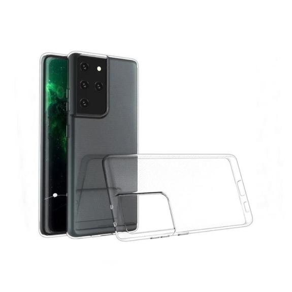 FUNDA GEL TPU PARA SAMSUNG GALAXY S21 ULTRA TRANSPARENTE