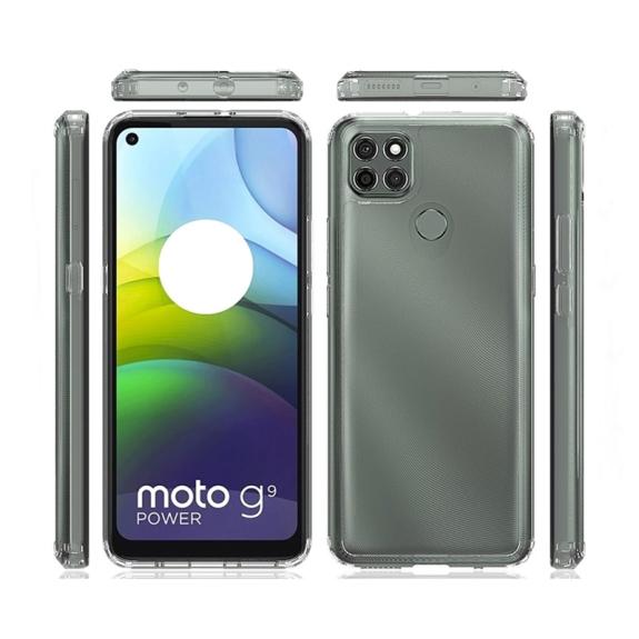 FUNDA GEL TPU Y ACRILICA PARA MOTOROLA G9 POWER TRANSPARENTE