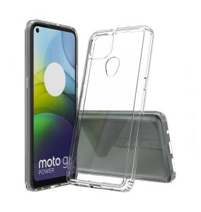 FUNDA GEL TPU Y ACRILICA PARA MOTOROLA G9 POWER TRANSPARENTE