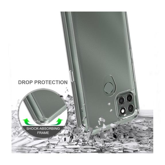 FUNDA GEL TPU Y ACRILICA PARA MOTOROLA G9 POWER TRANSPARENTE