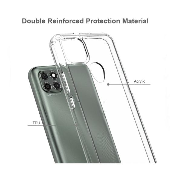 FUNDA GEL TPU Y ACRILICA PARA MOTOROLA G9 POWER TRANSPARENTE