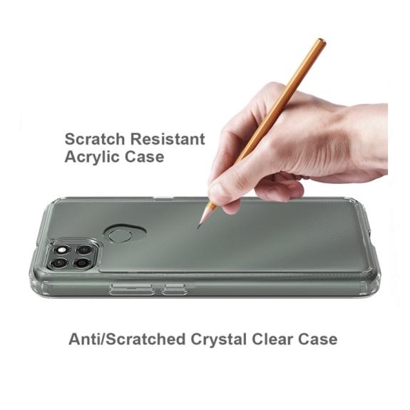 FUNDA GEL TPU Y ACRILICA PARA MOTOROLA G9 POWER TRANSPARENTE