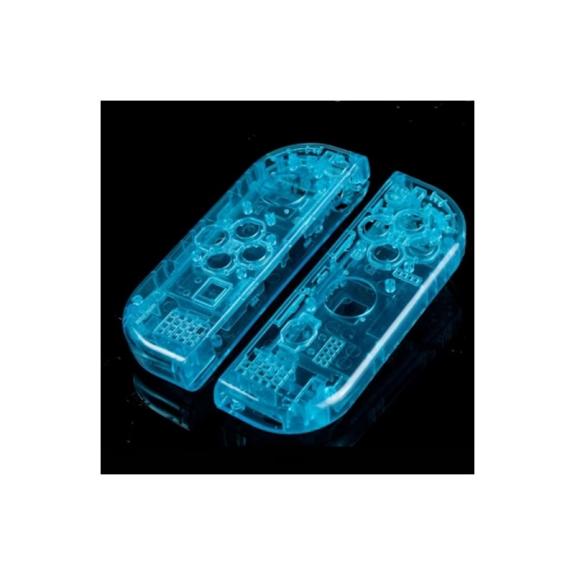 Funda Joy-Con Izq/Dco Para Nintendo Switch Azul Transparente