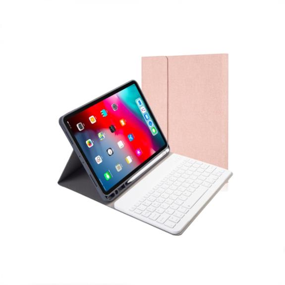 Funda Libro con Teclado Para iPad Pro 11 2020 / 2018 en rosa