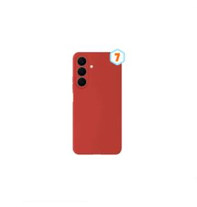 Funda Liquida Efecto Piel Para Samsung Galaxy S26 FE en rojo