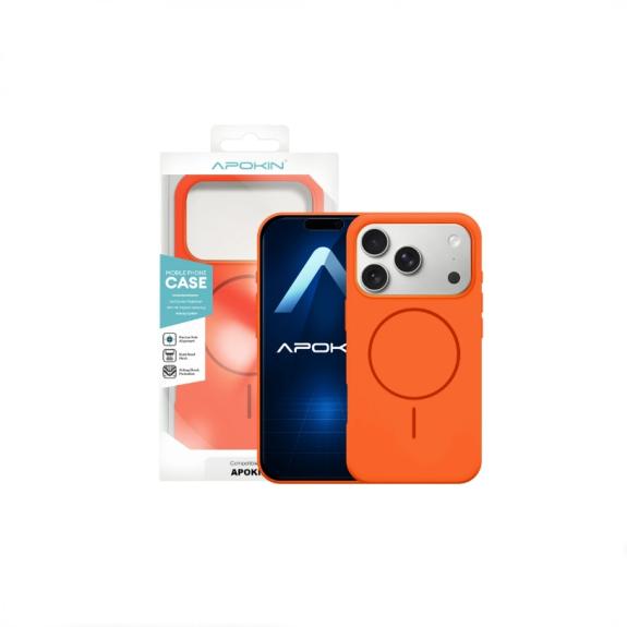 Funda Magsafe Para iPhone 17 Pro Max / 18 Pro Max naranja