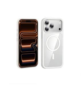 Funda Para iPhone 17 Pro Max Transparente con boton magnetico