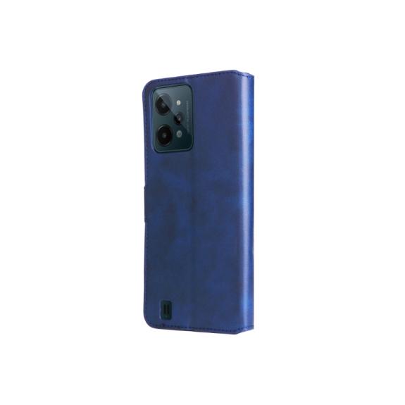 Funda Para Realme C31 en color azul Cuero Plegable