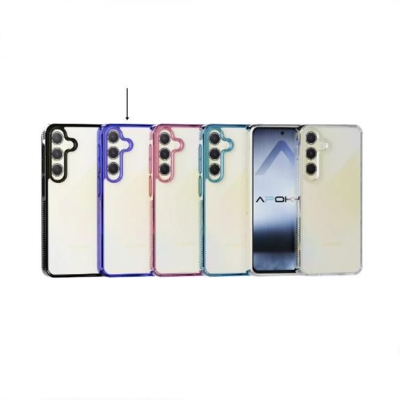 Funda para Samsung Galaxy A55 transparente-morado
