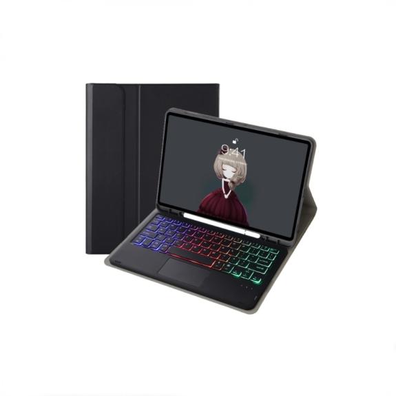 Funda Piel con Teclado Para iPad Air 11 2025 / 2024 / 2022 negro