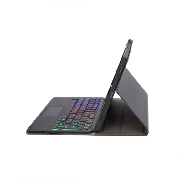 Funda Piel con Teclado Para iPad Air 11 2025 / 2024 / 2022 negro