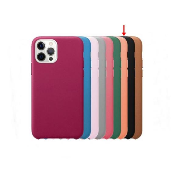 Funda piel suave para iPhone 13 Pro Max negro