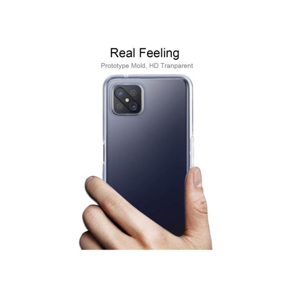 FUNDA PROTECTORA GEL TPU PARA OPPO A92S TRANSPARENTE