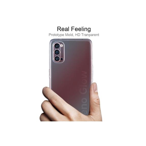 FUNDA PROTECTORA GEL TPU PARA OPPO RENO4 5G TRANSPARENTE