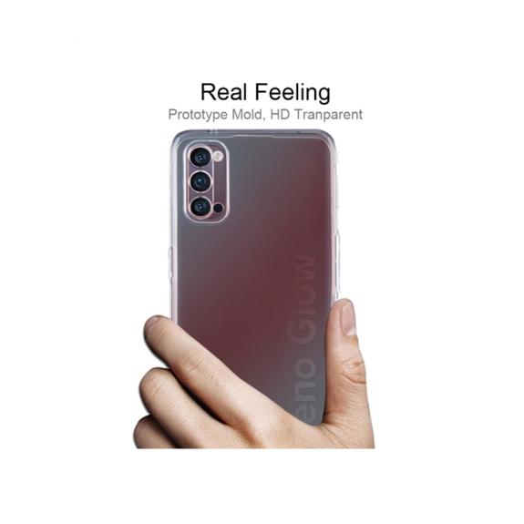 FUNDA PROTECTORA GEL TPU PARA OPPO RENO4 PRO 5G TRANSPARENTE