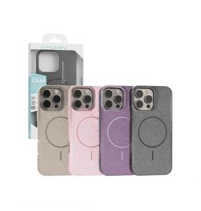 Funda Purpurina Brillo Para iPhone 16 Pro dorado con Magsafe