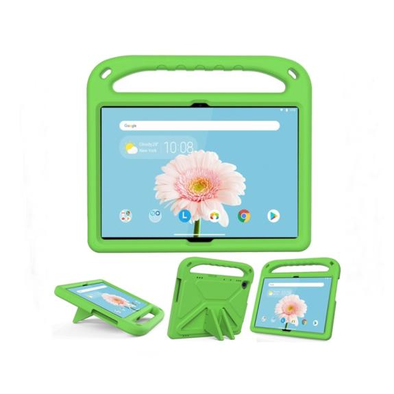 Funda silicona con mango para Lenovo Tab M10 verde