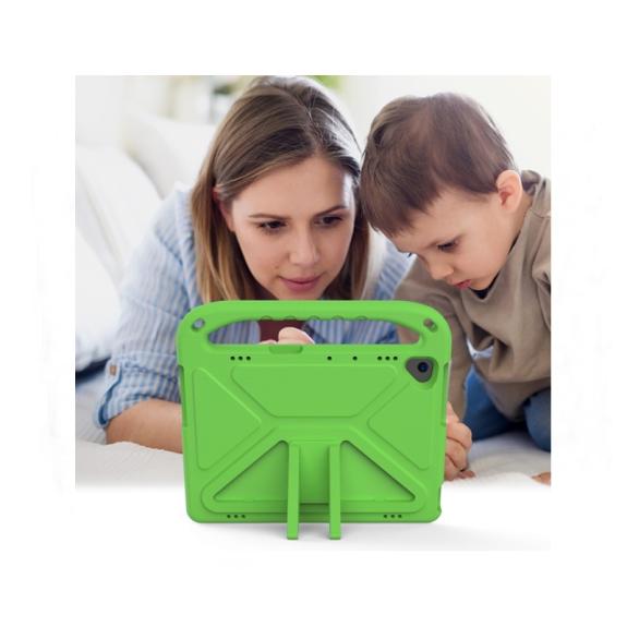 Funda silicona con mango para Lenovo Tab M10 verde