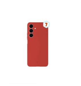 Funda Silicona Efecto Piel Para Samsung Galaxy A37 rojo