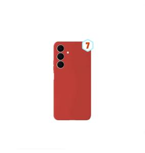 Funda Silicona Efecto Piel Para Samsung Galaxy A57 rojo