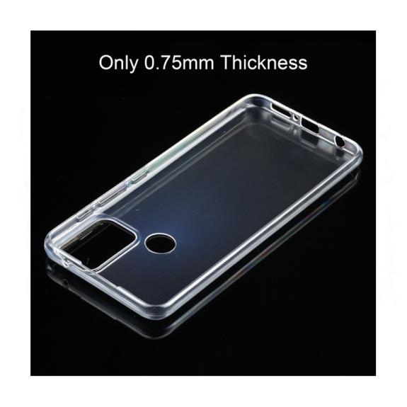 FUNDA SILICONA GEL TPU 0.75mm PARA MOTOROLA G50 TRANSPARENTE