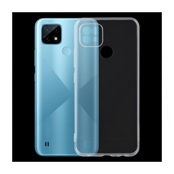 FUNDA SILICONA GEL TPU 0.75mm PARA REALME C21 TRANSPARENTE