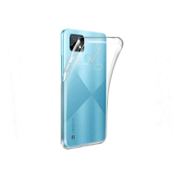 FUNDA SILICONA GEL TPU 0.75mm PARA REALME C21 TRANSPARENTE