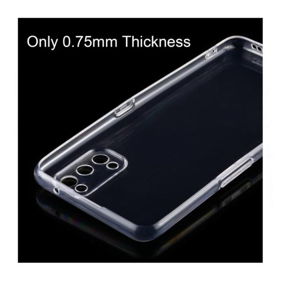 FUNDA SILICONA GEL TPU  0.75mm PARA REALME X7 TRANSPARENTE