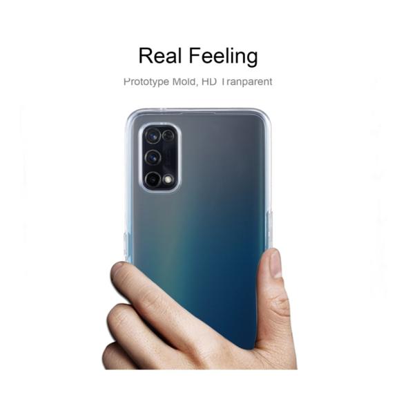 FUNDA SILICONA GEL TPU  0.75mm PARA REALME X7 TRANSPARENTE