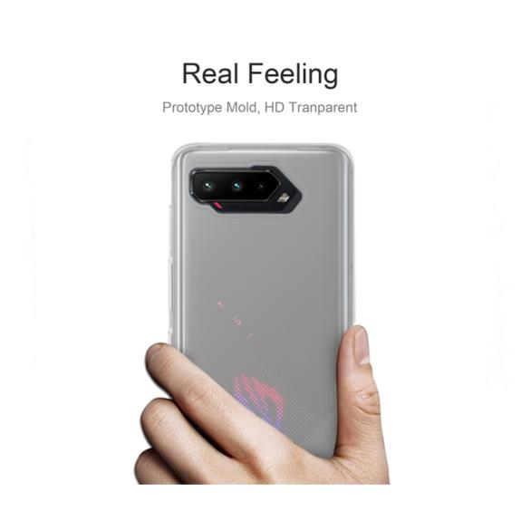 FUNDA SILICONA GEL TPU PARA ASUS ROG PHONE 5 TRANSPARENTE