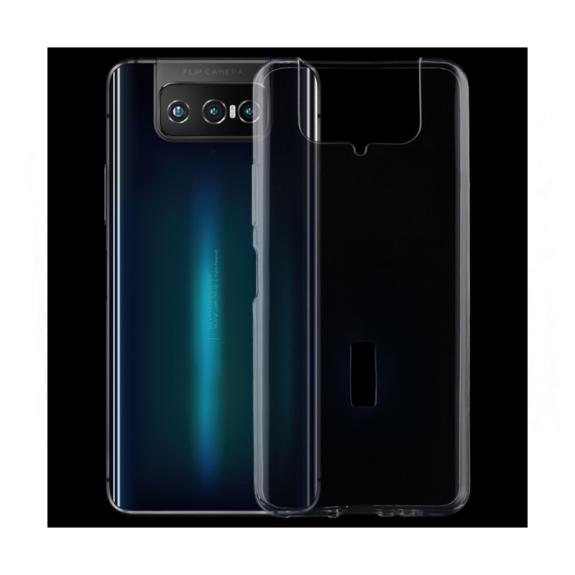 FUNDA SILICONA GEL TPU PARA ASUS ZENFONE 7 TRANSPARENTE