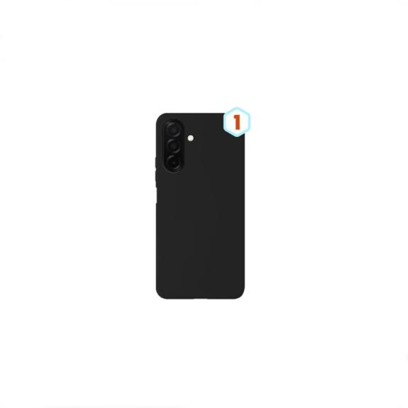 Funda Silicona Liquida Efecto Piel Para Samsung Galaxy A17 negro