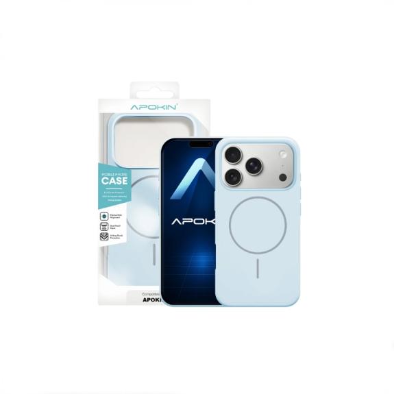 Funda Silicona Magsafe Para iPhone 17 Pro / 18 Pro en azul claro