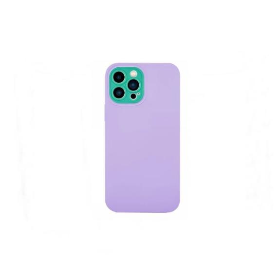 Funda silicona para iPhone 12 Pro lila