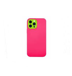 Funda silicona para iPhone 12 Pro Max fucsia