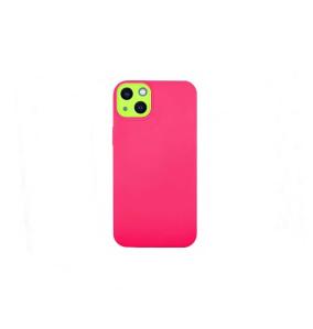 Funda silicona para iPhone 13 fucsia