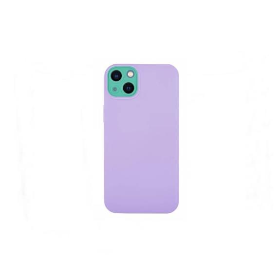 Funda silicona para iPhone 13 lila