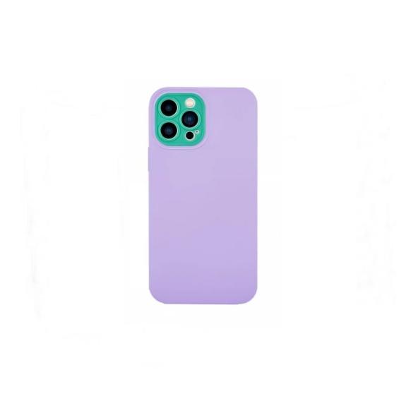 Funda silicona para iPhone 13 Pro lila