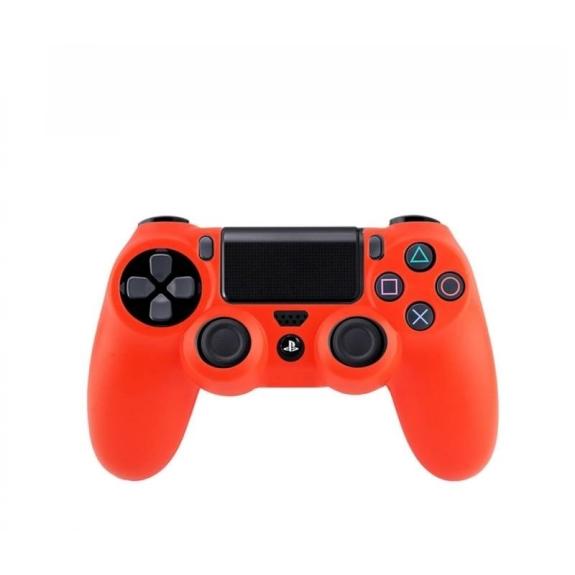 FUNDA SILICONA PARA MANDO PLAY STATION 4 COLOR ROJO