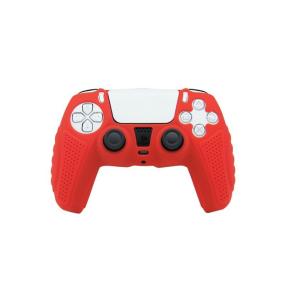 FUNDA SILICONA PARA MANDO PLAY STATION 5 COLOR ROJO