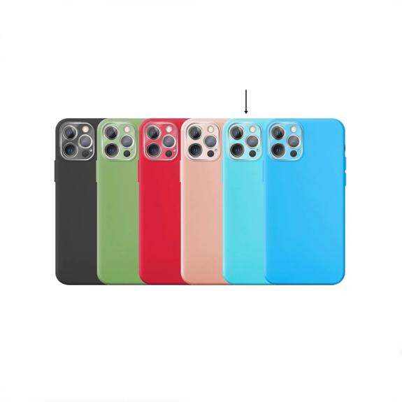 Funda silicona suave IPhone 11 Pro azul turquesa