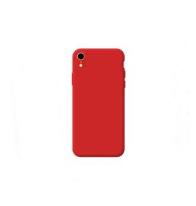 Funda silicona suave iPhone XR rojo