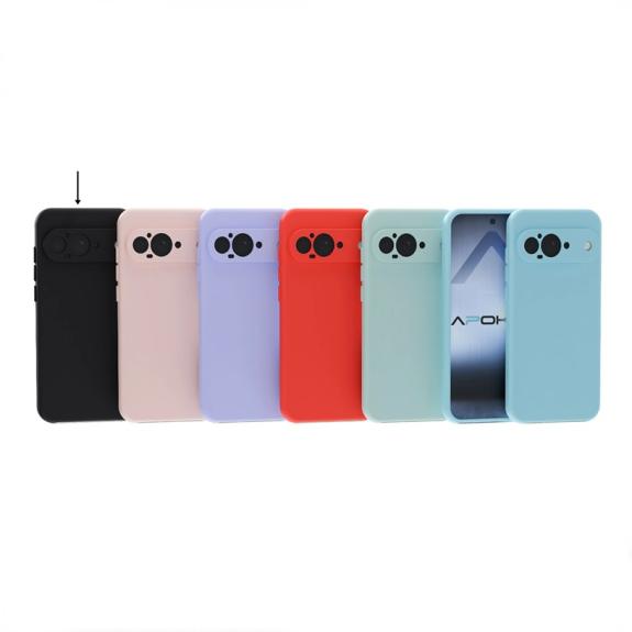 Funda Silicona Suave para Google Pixel 9 negro