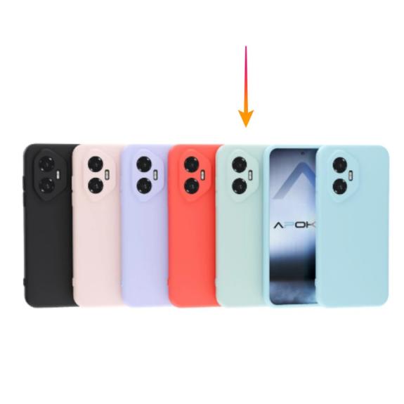 Funda Silicona Suave Para Honor 300 en color azul turquesa