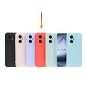 Funda Silicona Suave Para Honor 300 en color rojo