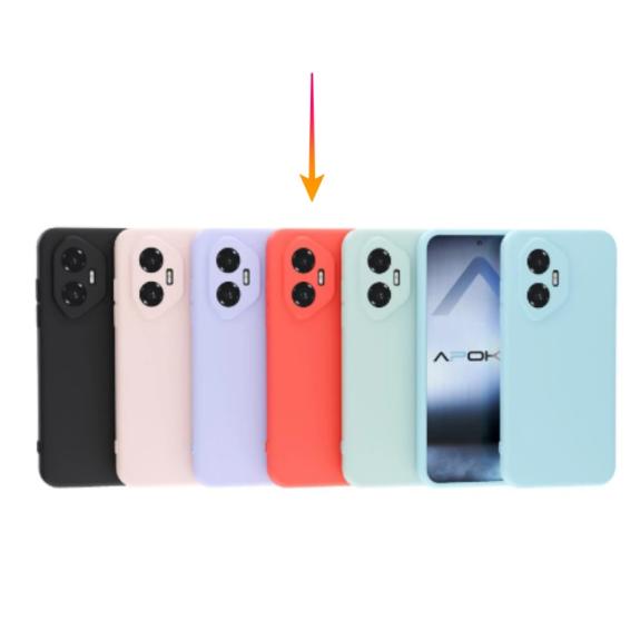 Funda Silicona Suave Para Honor 300 en color rojo